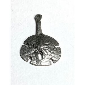 VINTAGE METZKE Pewter SAND DOLLAR PENDANT